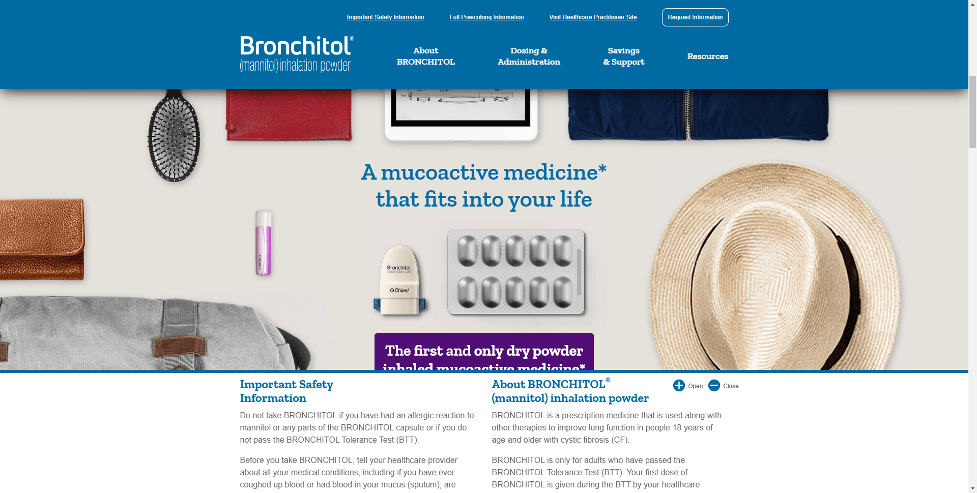 Bronchitol Website Thumbnail